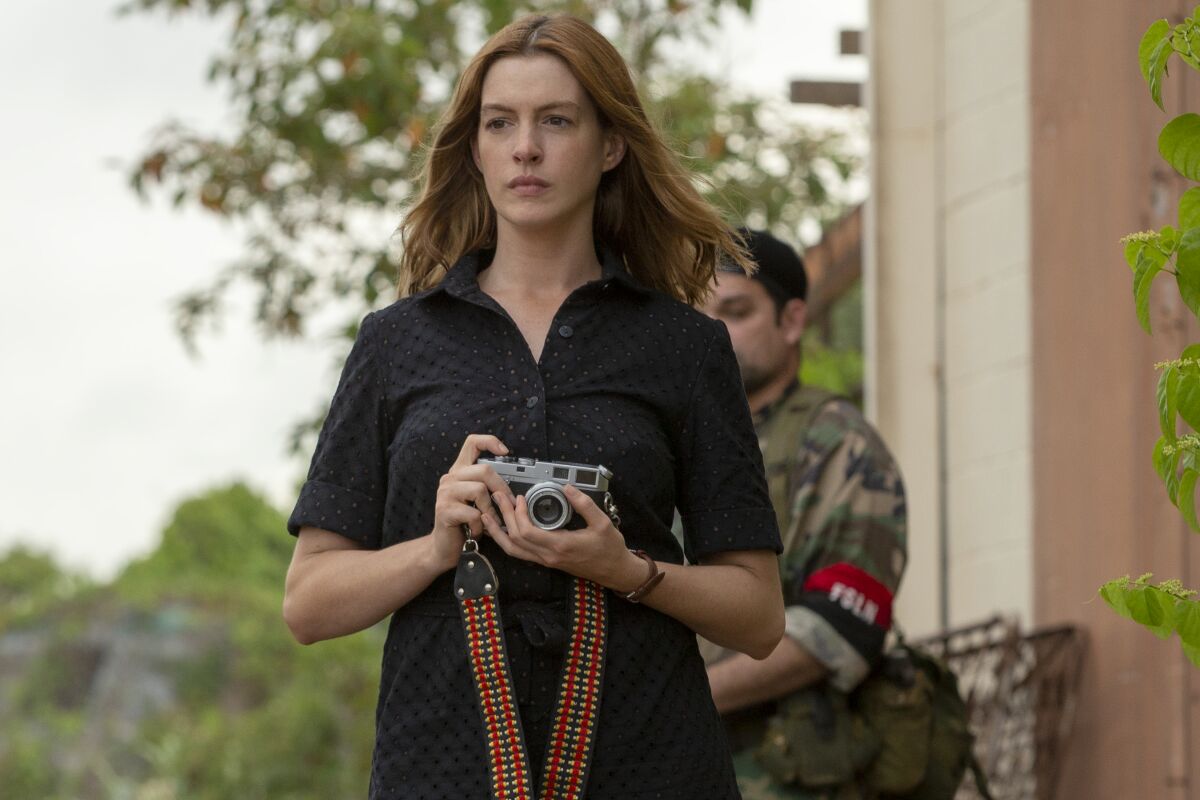 Anne Hathaway in Dee Rees' "The Last Thing He Wanted," an adaptation of the 1996 novel by Joan Didion.