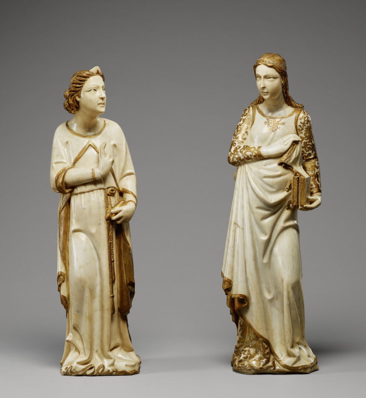 "The Annunciation" (about 1333-34) by Gothic sculptor Giovanni di Balduccio