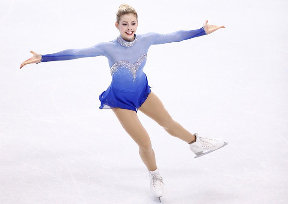 Gracie Gold took first place in the free skate program Saturday during the U.S. figure skating championships at TD Garden in Boston.