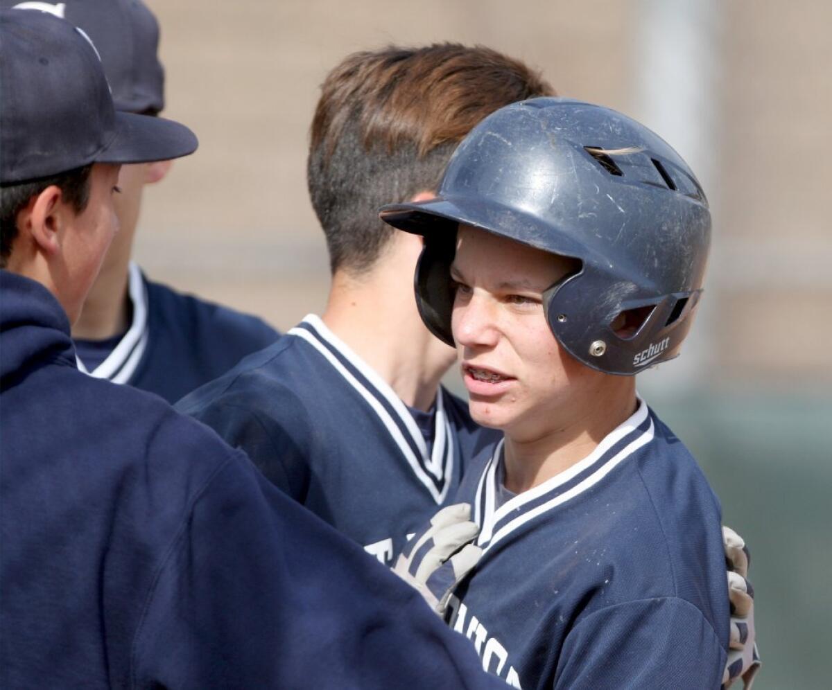 Mark Golbranson scored the game's only run as St. Monica Academy defeated Lennox Academy, 1-0, on Friday.