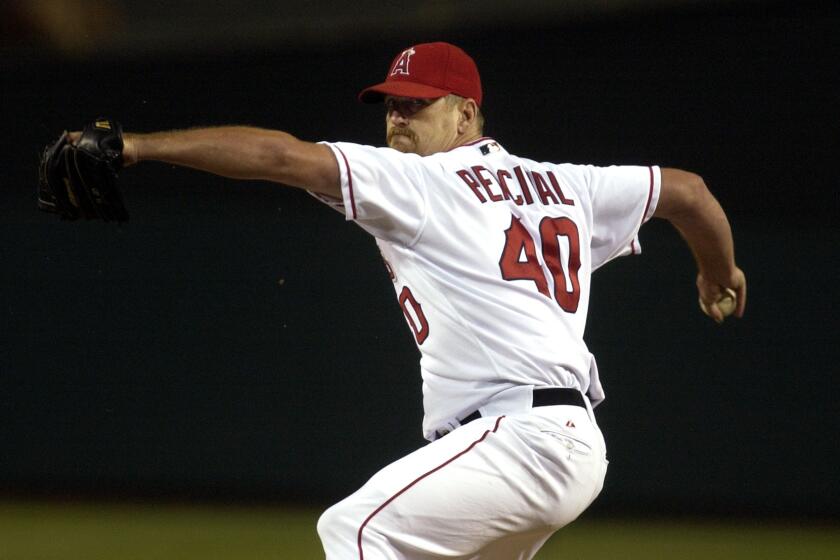 Is Troy Percival one of the five greatest relievers in Angels history?
