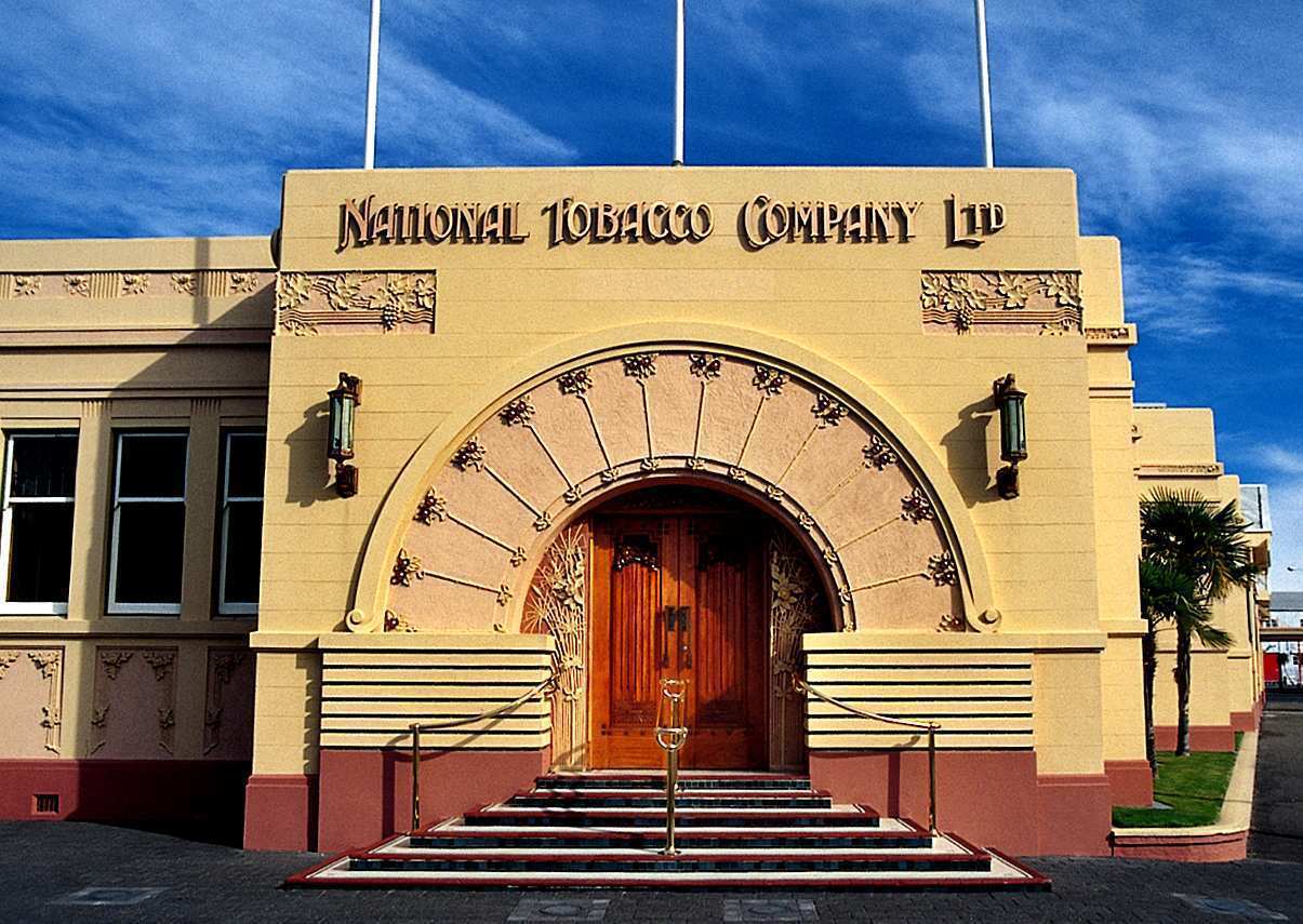 The Rothman's Building, also known as the National Tobacco Company Building, is regarded by many as one of Napier's most elegant commercial buildings and an important work of the architect Louis Hay.