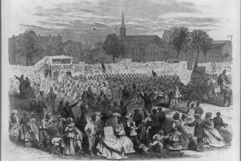 Celebration of the abolition of slavery in the District of Columbia, 1866.