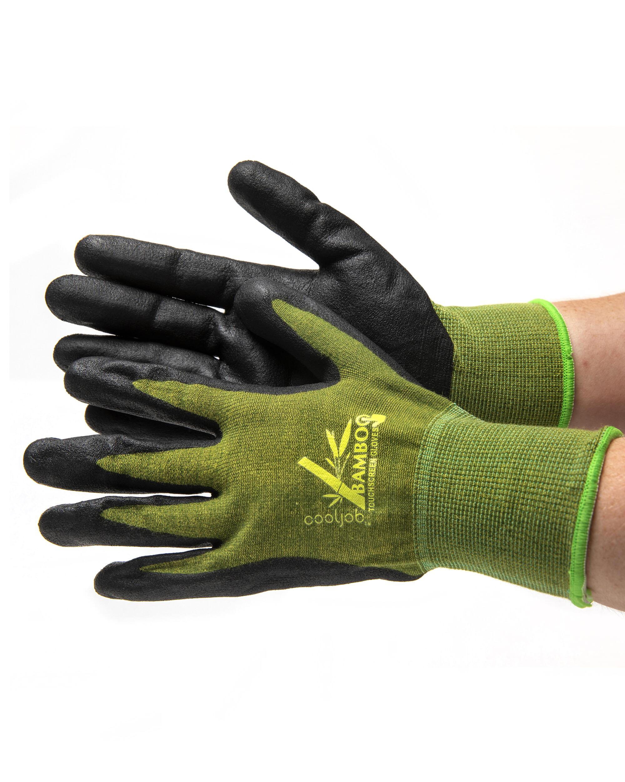 Bamboo touch-screen gardening gloves