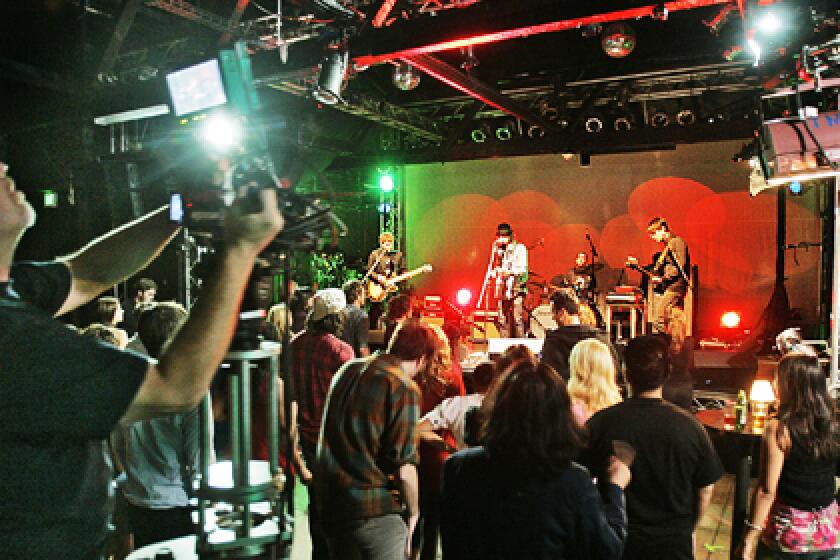 POWER POP: Phantom Planet performs during a taping of Rockville, CA, an upcoming Web series from Josh Scwartz. The spirit of liver performances is integral to the series.