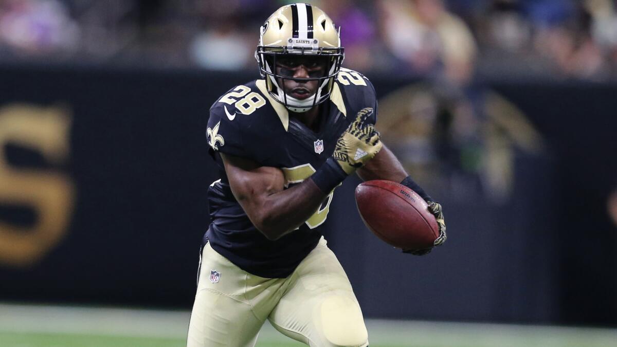 Running back C.J. Spiller gained 351 yards rushing and receiving last season for the Saints.