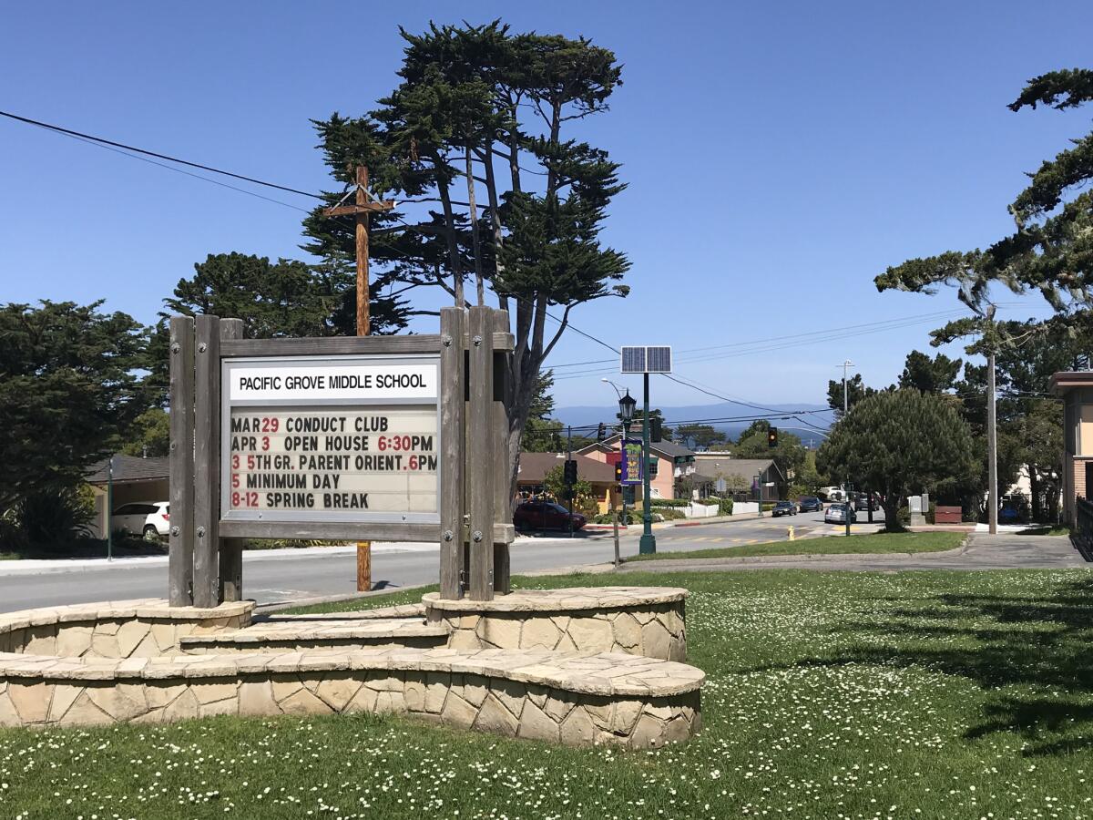 Pacific Grove Middle School had a plan to allow outside educators from Planned Parenthood teach sex-education classes.
