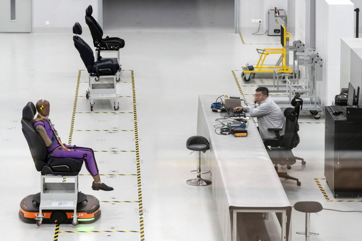 Geely’s safety center in Ningbo.
