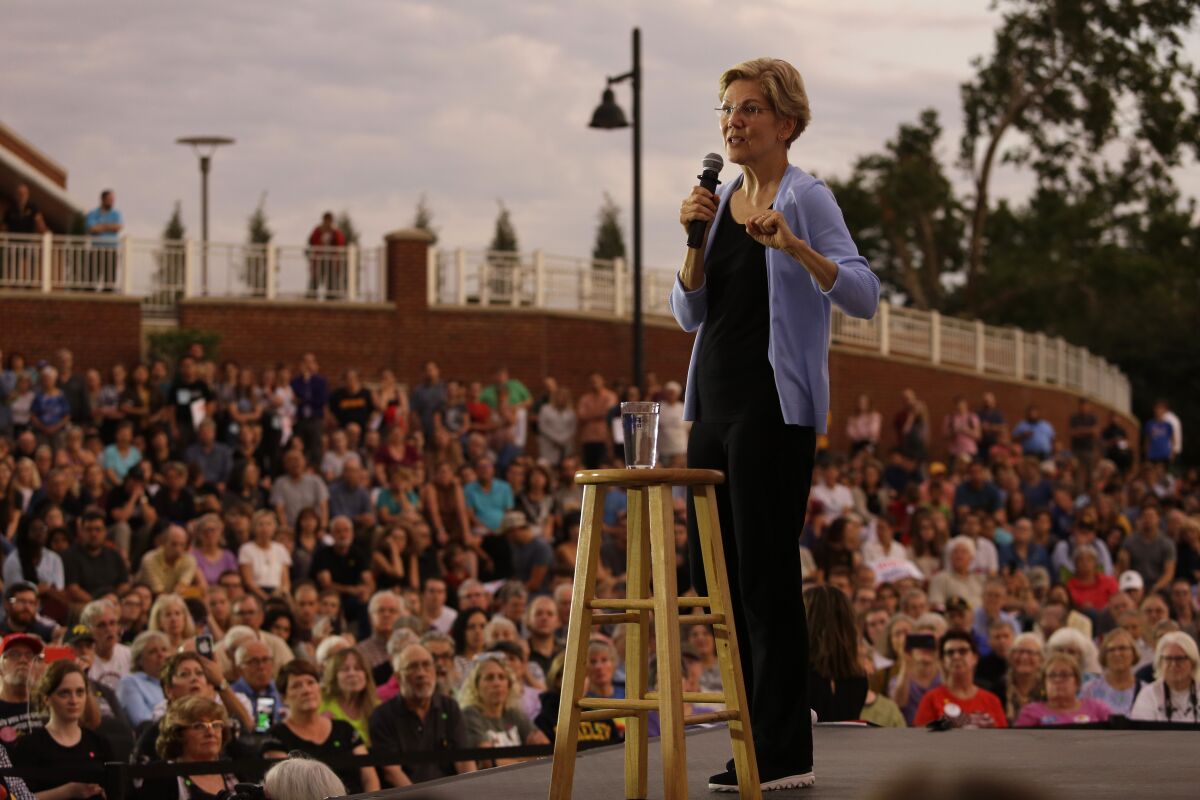 Presidential candidate Elizabeth Warren 
