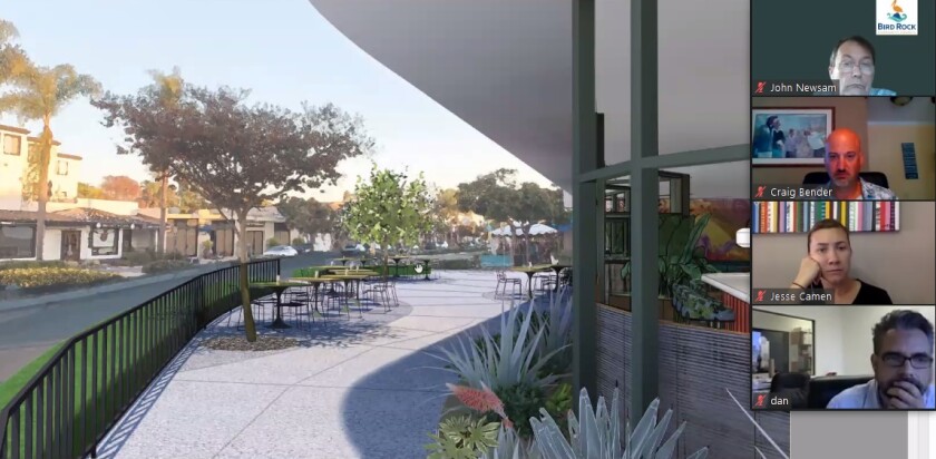 A rendering shows the planned outdoor dining at Paradisaea.