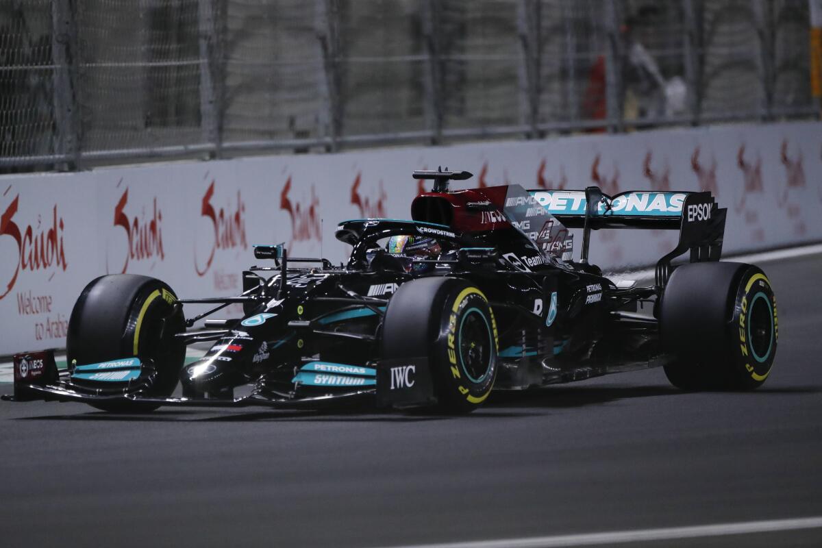 Mercedes driver Lewis Hamilton