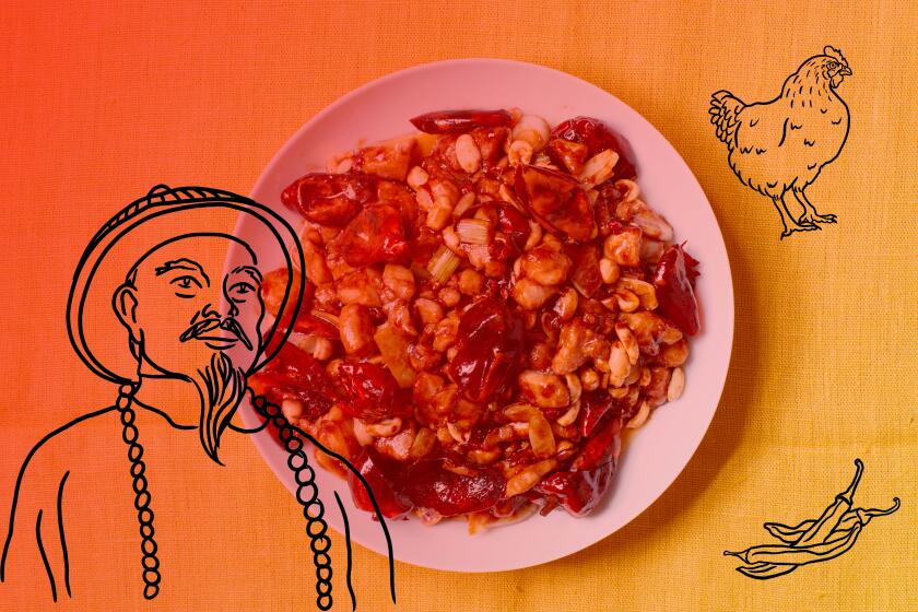 Although kung pao chicken is best known as a Sichuanese dish, its origins are hotly contested. What no one disputes, however, is that kung pao chicken is linked to Ding, a Qing Dynasty official known as gong bao (literally palace guardian).