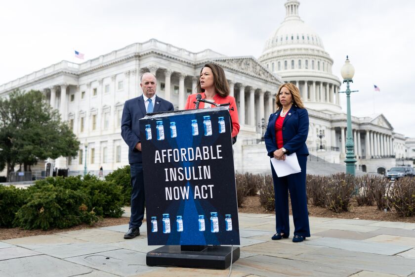 The news conference outside the Capitol on the on the Affordable Insulin Now Act vote in the House