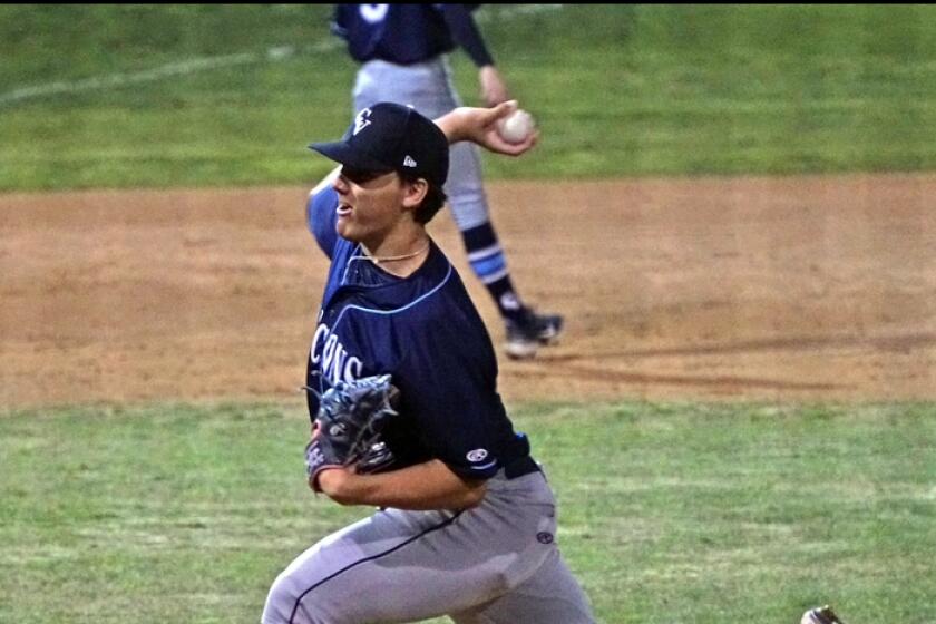 Junior pitcher Colin Moore of Crescenta Valley is 8-1 this season while dealing with Type 1 diabetes.