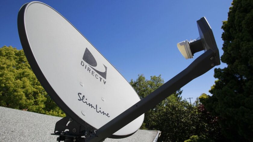 A DirecTV satellite dish at a home in Palo Alto in 2010.