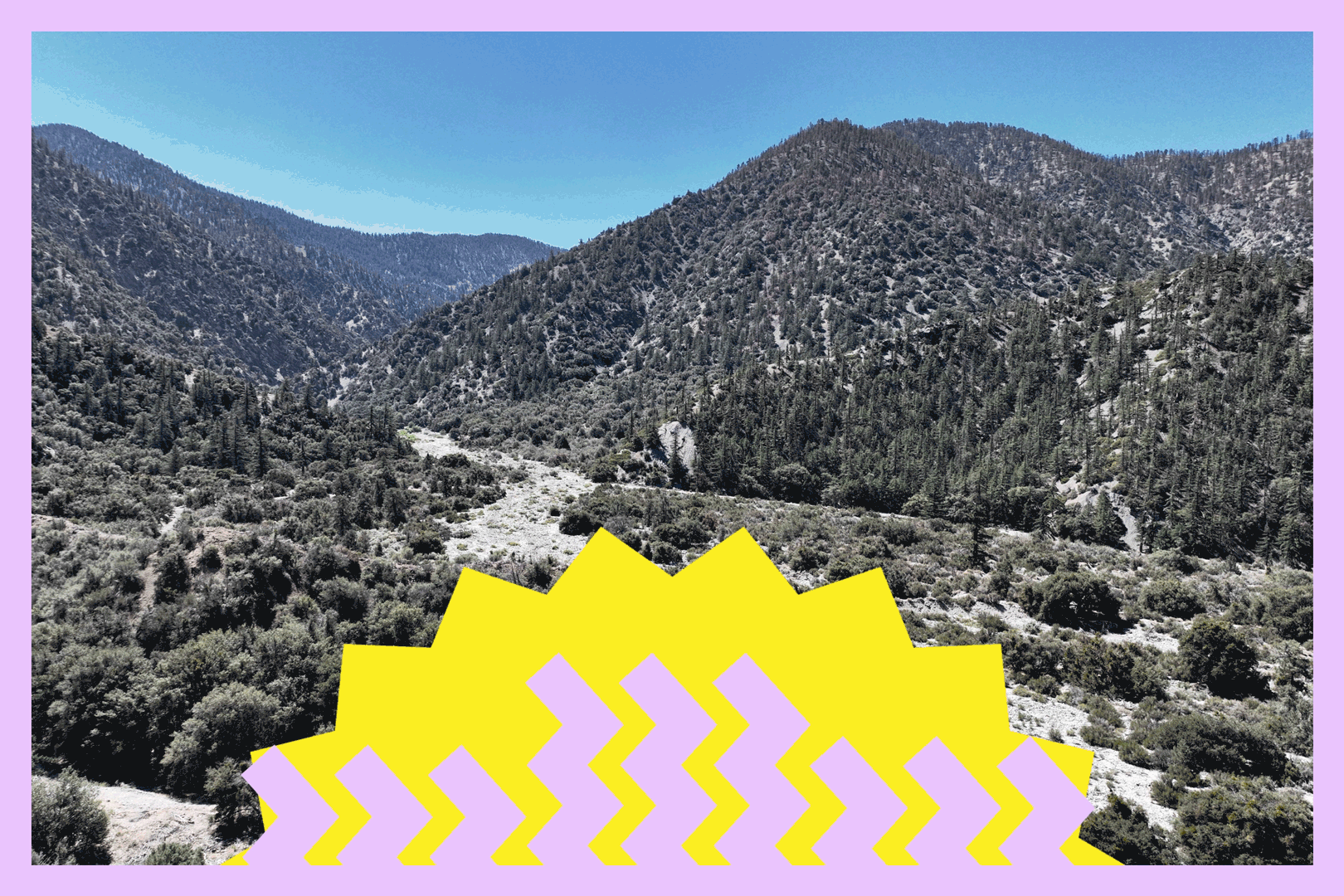 The remote and picturesque Angeles National Forest.