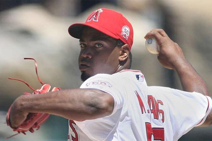 Right-hander Jerome Williams had been with the Angels since the 2011 season.