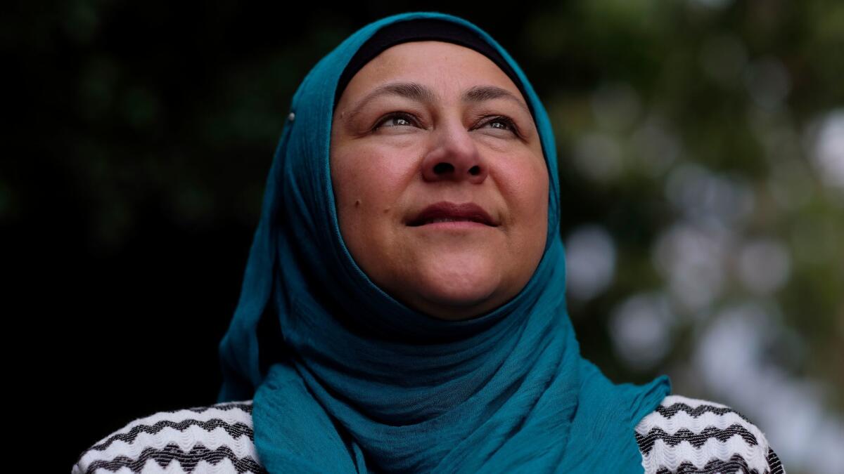 Magdalena Al Omari, a Latina, converted to Islam 15 years ago. (Francine Orr / Los Angeles Times)