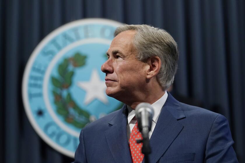 Texas Gov. Greg Abbott speaks attends a news conference where he provided an update to Texas' response to COVID-19, Thursday, Sept. 17, 2020, in Austin, Texas. (AP Photo/Eric Gay)