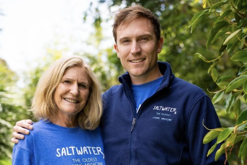 Mother and son Stephanie and Brett Hoffman are the executive producer and director, respectively, of the film "Saltwaterx."