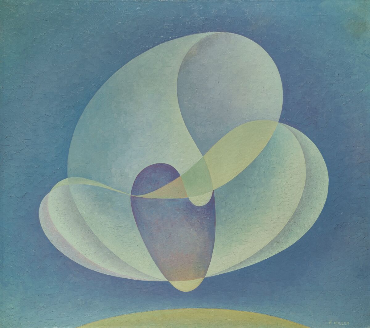 How a group of abstract painters in New Mexico — and the U.S. government — changed modern art Florence Miller Pierce, Blue Forms, 1942, Collection of Georgia and Michael de Havenon, New York.