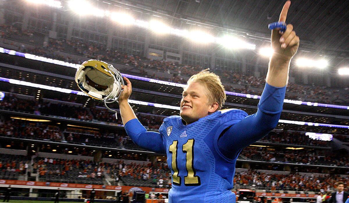 Quarterback Jerry Neuheisel's crowning moment at UCLA came when he led the Bruins to a comeback victory against Texas at AT&T Stadium.