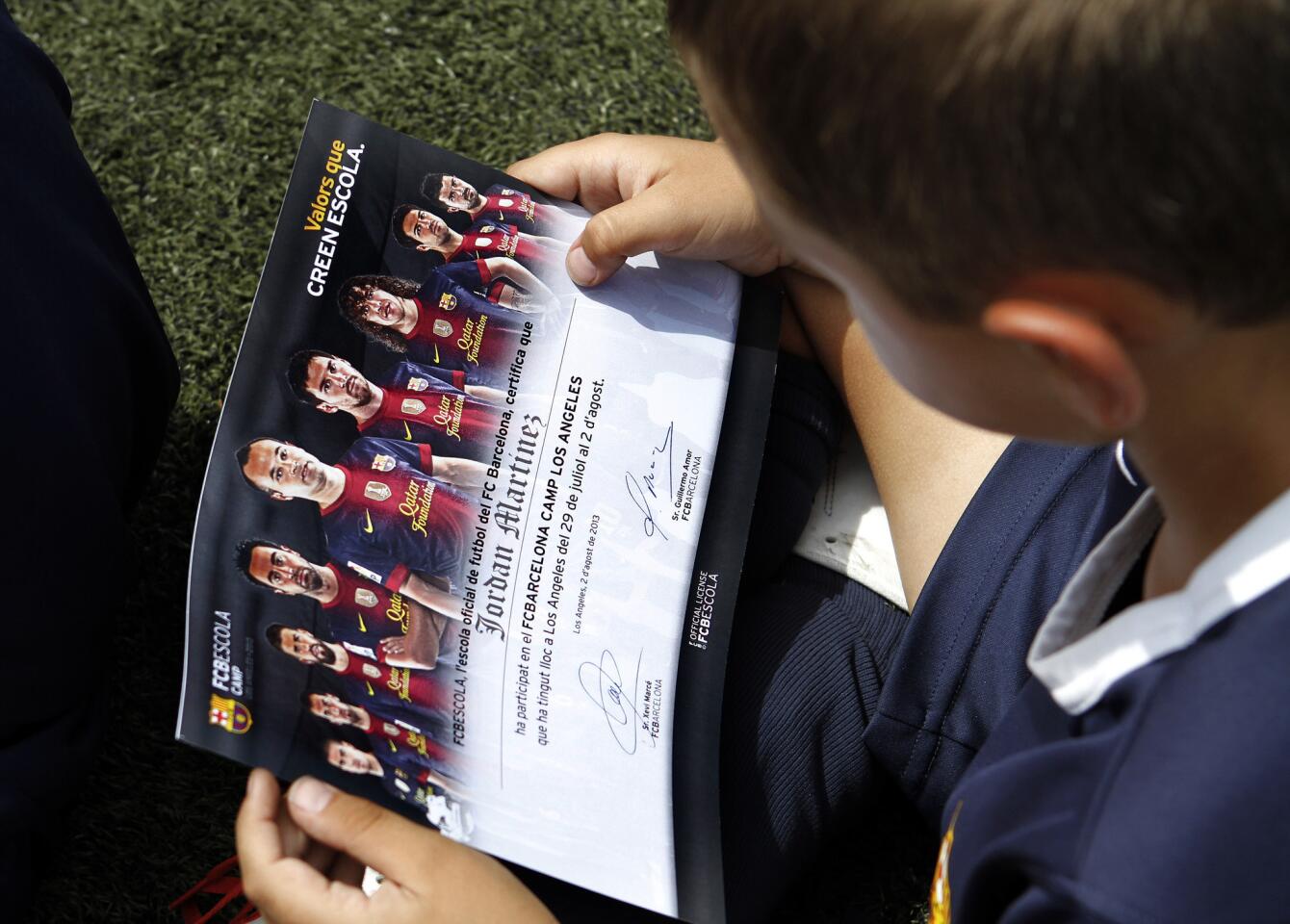 Photo Gallery: FC Barcelona soccer camp at Glendale Sports Complex