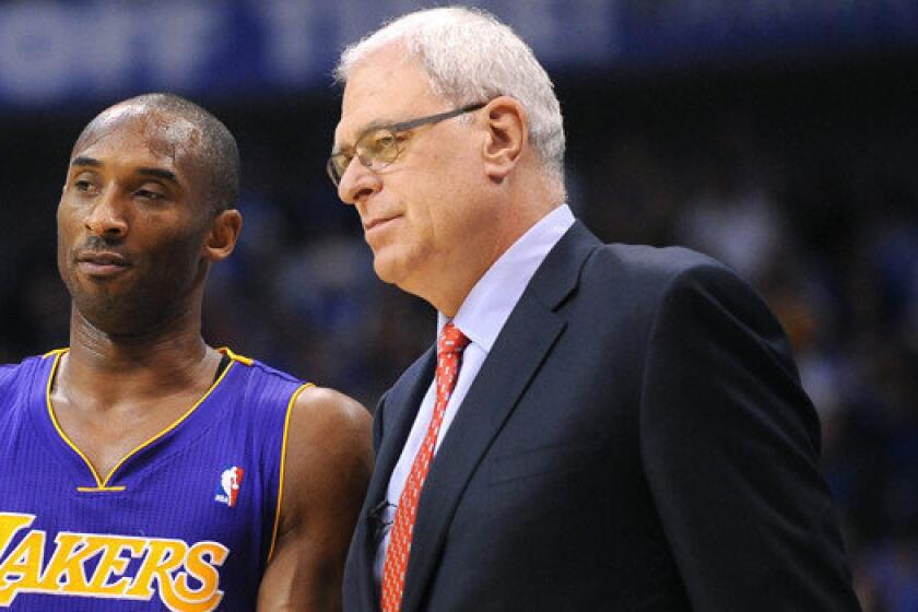 Former Lakers Coach Phil Jackson calls superstar Kobe Bryant a "hard-headed learner" in his new book.