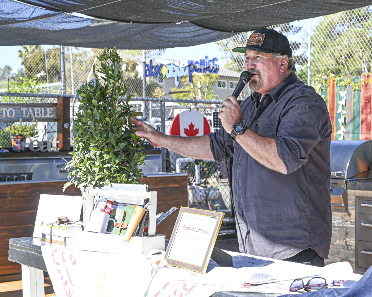 Teacher Bob Lutticken was honored with the Horitculturist of the Year honor Jan. 21 by the San Diego Horticultural Society. 