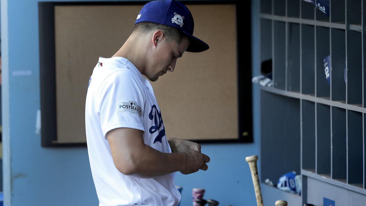 Dodgers shortstop Corey Seager last played during a National League division series against Arizona.