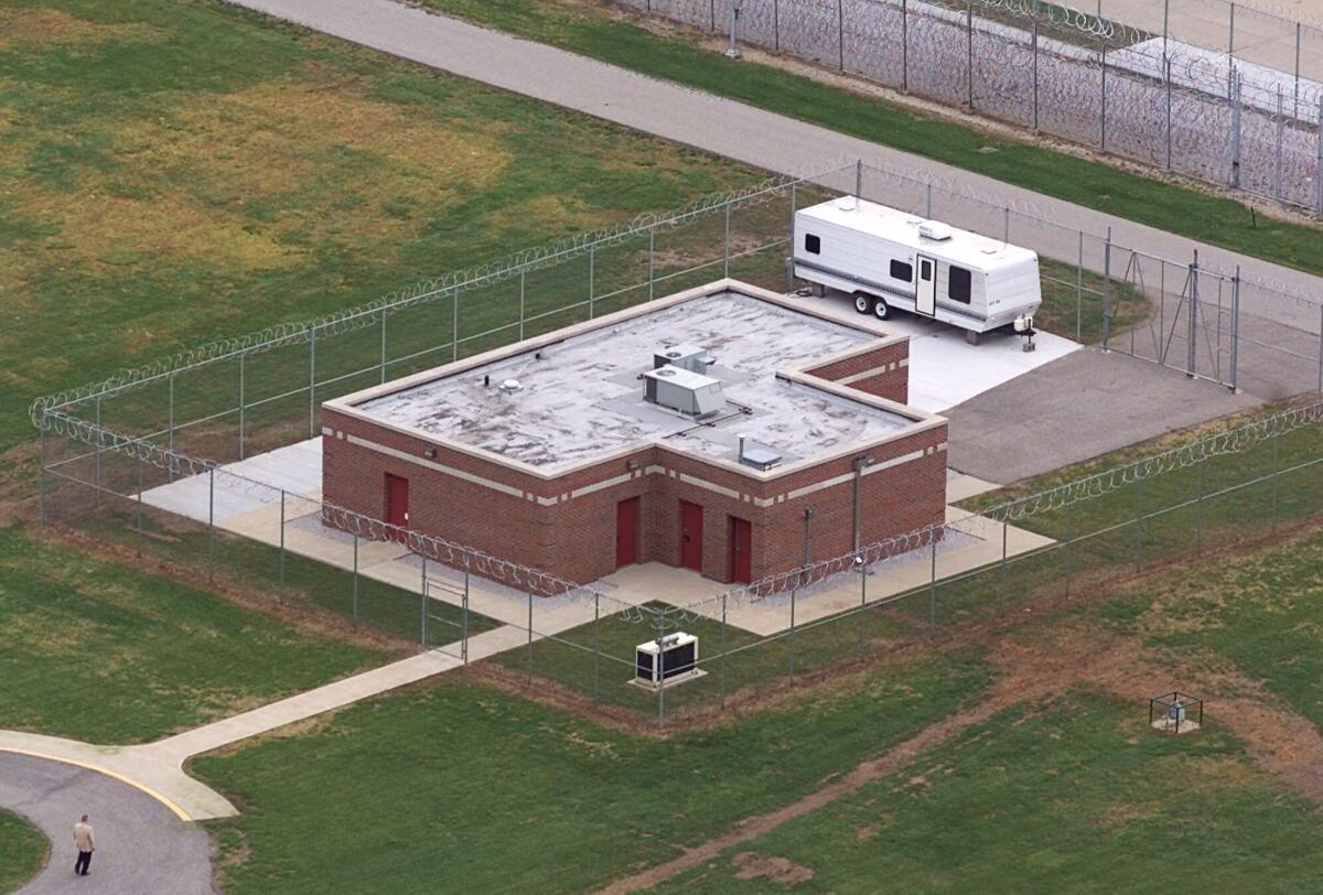 Aerial view of the execution facility in Terre Haute, Ind.