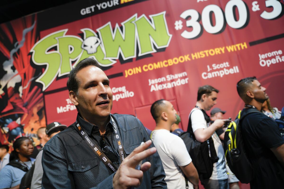 Todd McFarlane, the creator of Spawn and the artist behind Spiderman spoke with a news reporters.