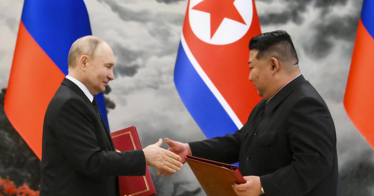 Russia and North Korea promise mutual help in case of attack