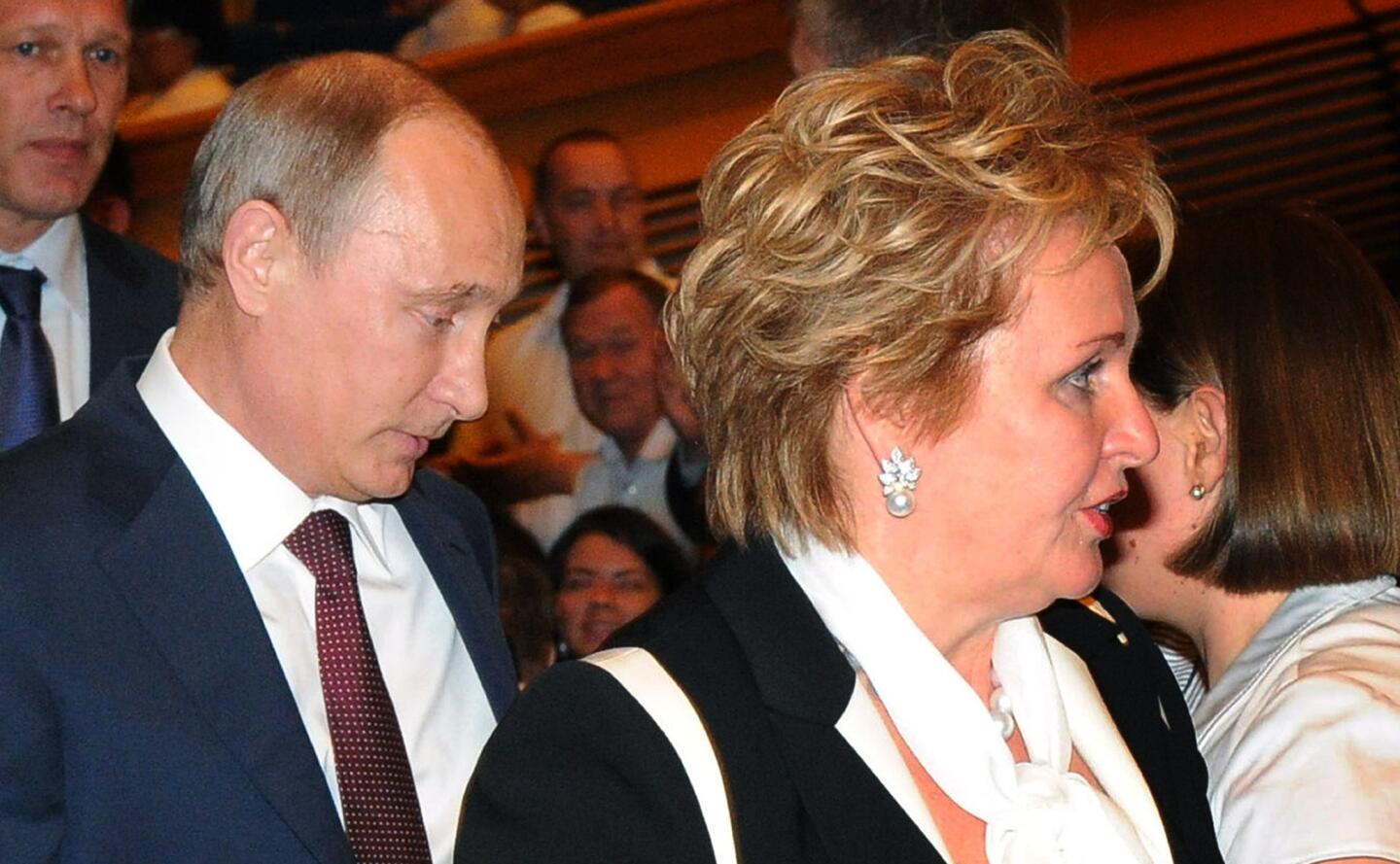 Russia's Vladimir Putin and wife Lyudmila