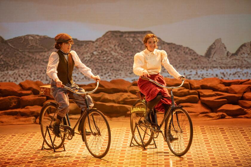 Livvy Marcus and Alex Finke in 'Ride' at The Old Globe.
