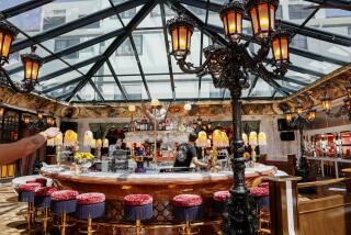 SAN DIEGO, CA-JULY 7: Lobby Bar in the newly renovated Lafayette Hotel in Normal Heights off El Cajon Blvd on Friday, July 7, 2023.(Photo by Sandy Huffaker for The SD Union-Tribune)