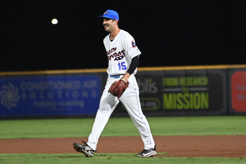 Kieran Lovegrove pitches for the Rocket City Trash Pandas.
