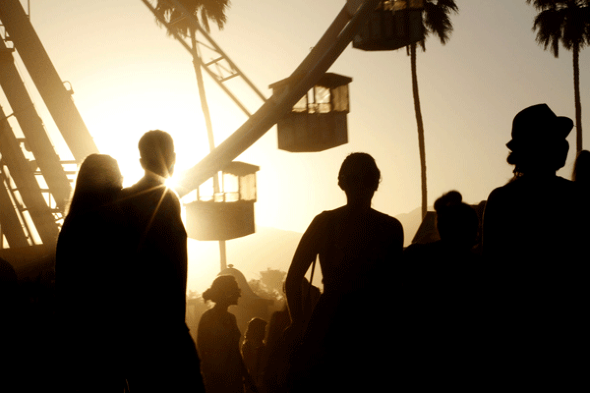 Sundown at the Coachella Valley Music and Arts Festival in 2012. Who's playing in 2013? Goldenvoice is mum, so far.