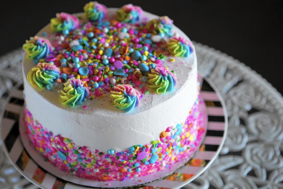 The unicorn cake at Creme and Sugar.