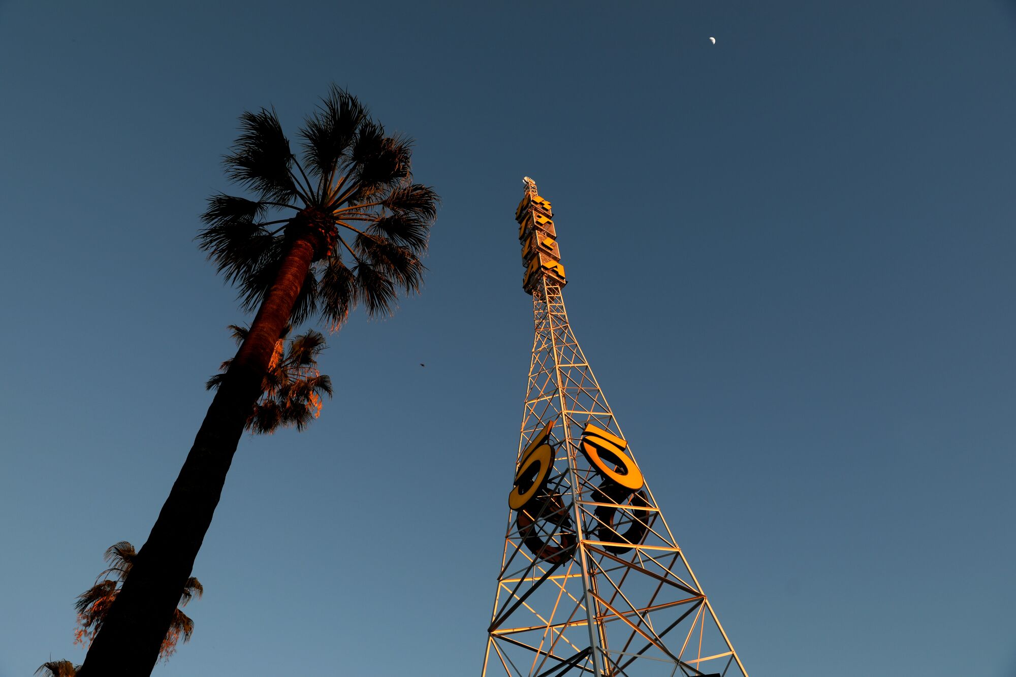 KTLA's transmission tower in Hollywood.