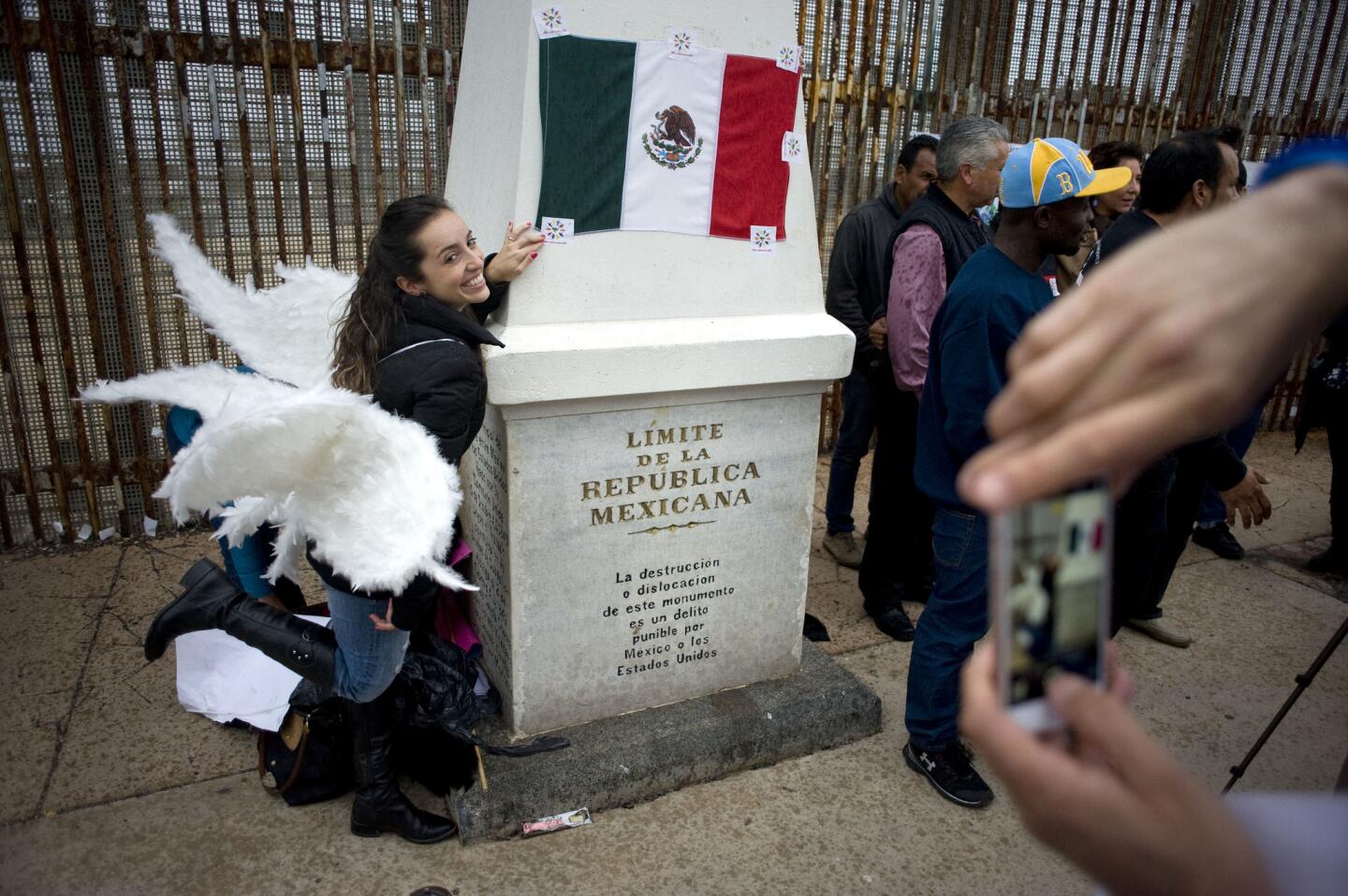 Protesta en la frontera mexicana con EEUU