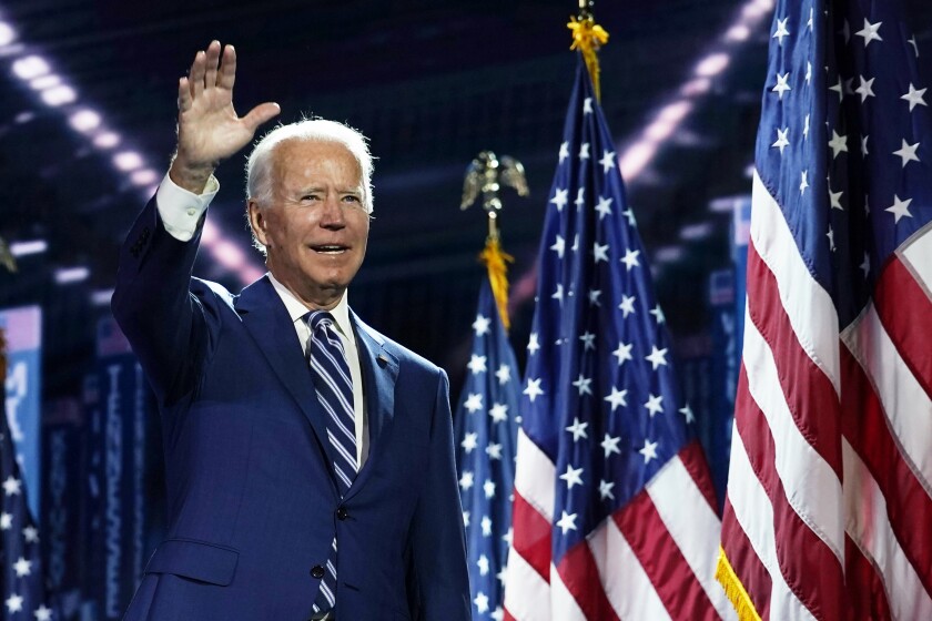 Dnc 2020 Thursday Lineup Joe Biden Andrew Yang Common Los Angeles Times