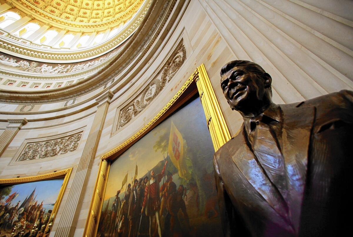 A statue of President Reagan joined the National Statuary Hall Collection in the U.S. Capitol in 2009.