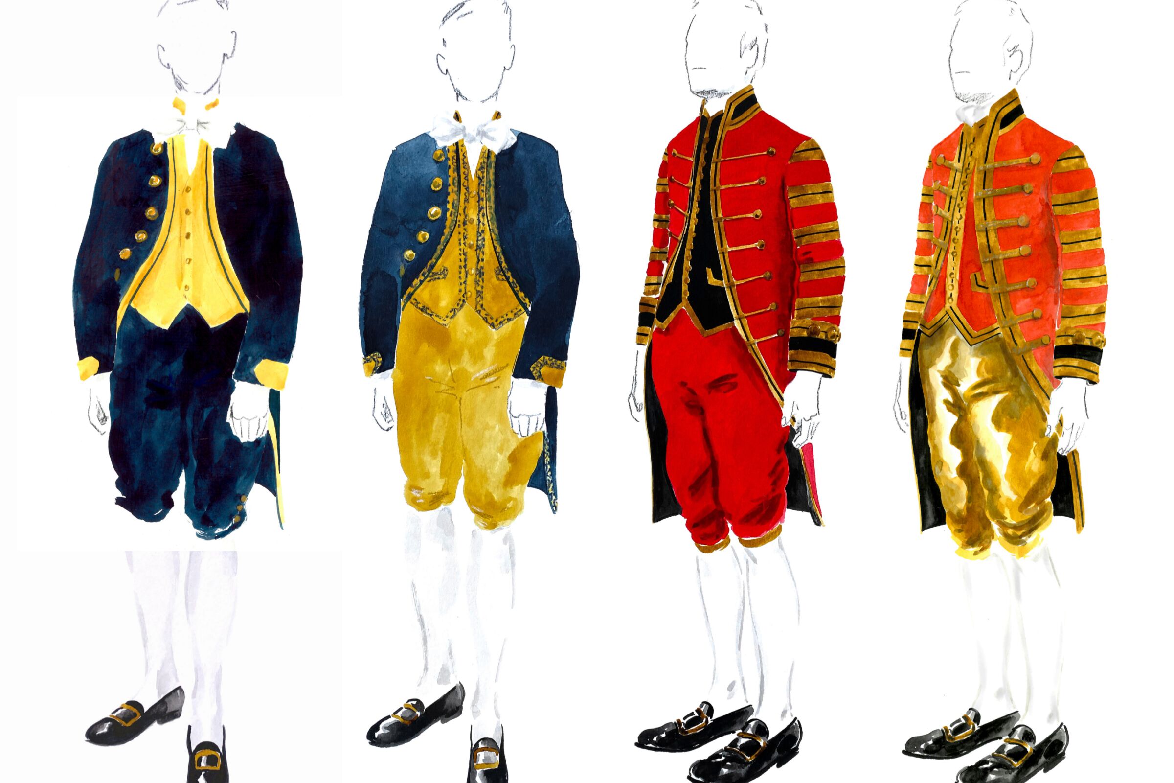 Costumes for the footmen in "The Gilded Age."