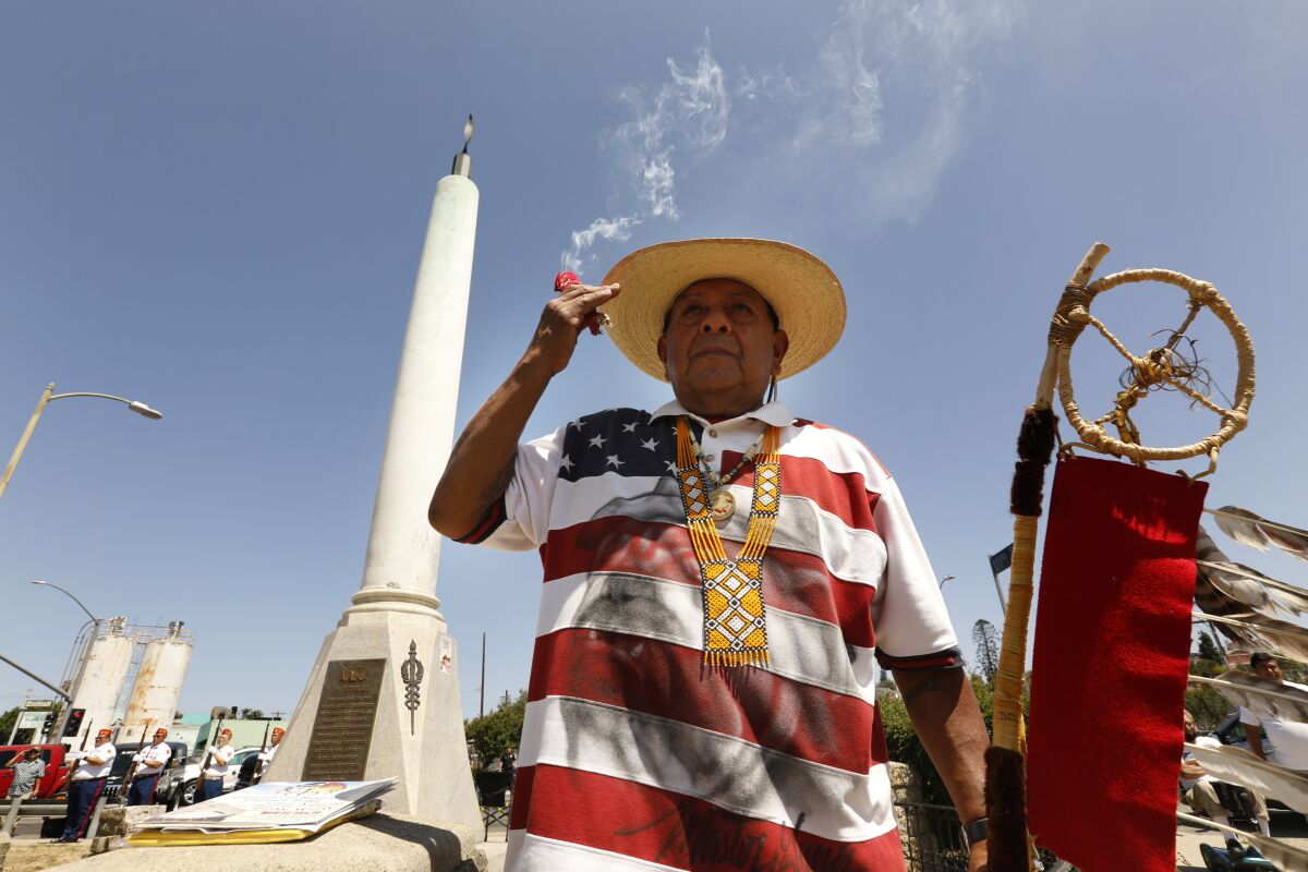 Mexican American War memorial protest