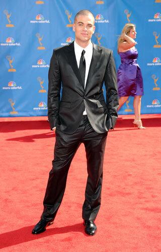 Mark Salling of 'Glee' attends the 2010 Emmy Awards.