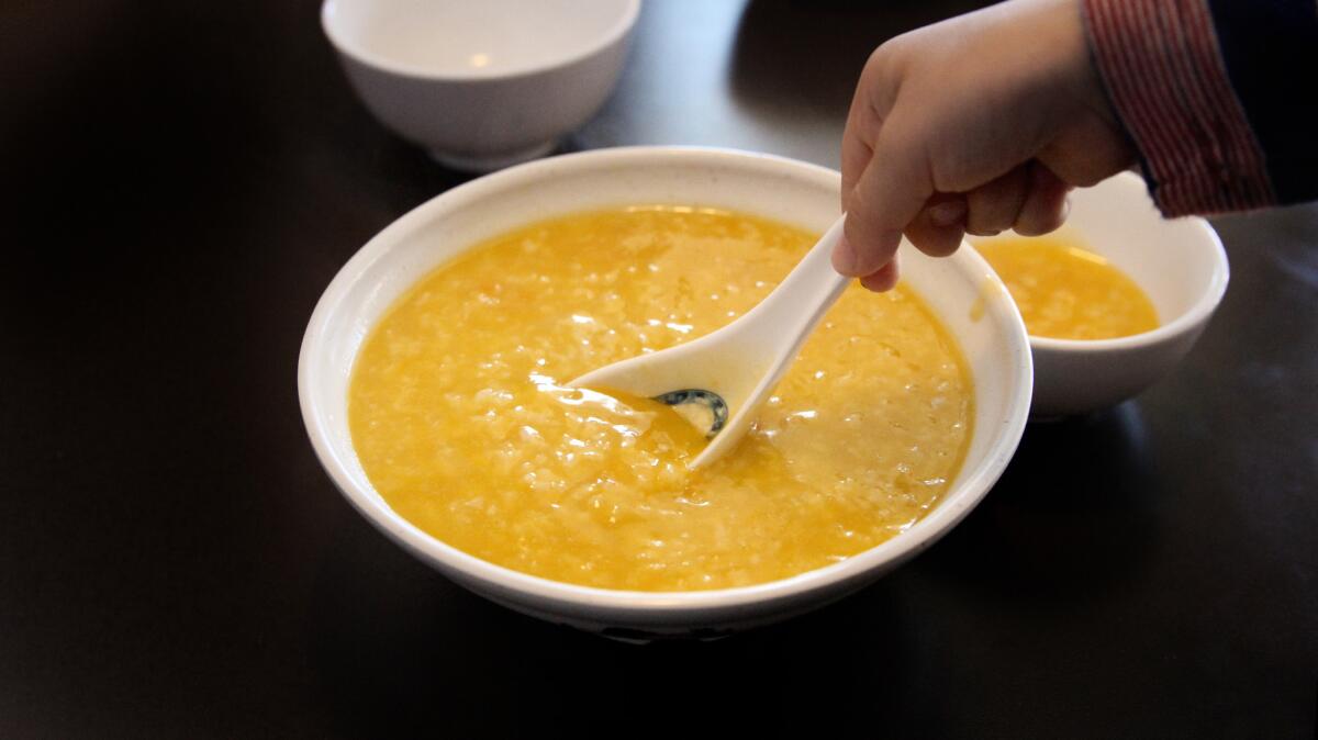Pumpkin porridge from Yao's Restaurant.