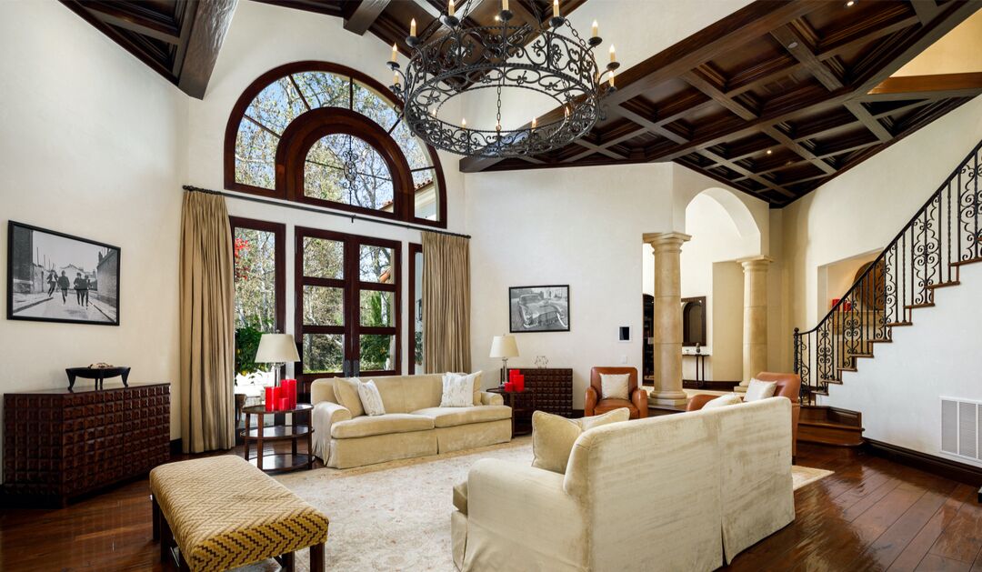 The living room.