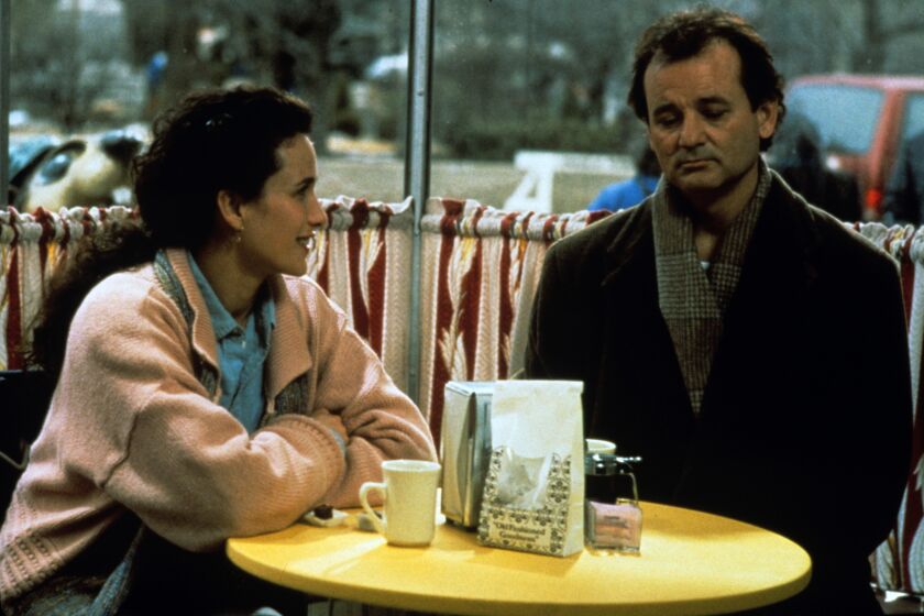 Andie MacDowell and Bill Murray in the 1993 movie 'Groundhog Day.'