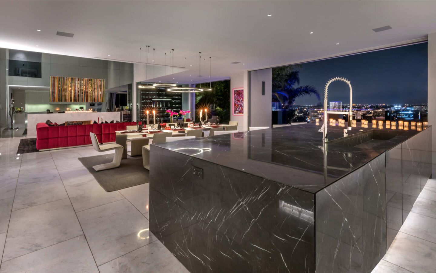 The kitchen.